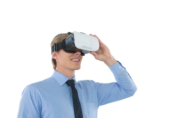 Zakenman futuristische bril — Stockfoto