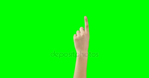 Person making hand gesture — Stock Video