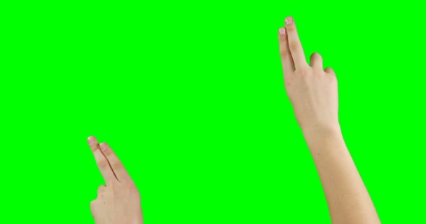 Person macht Handbewegung — Stockvideo