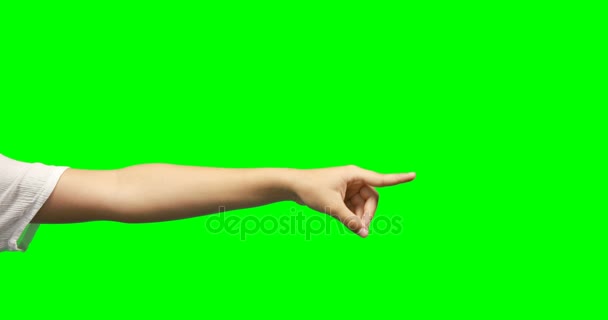 Person making hand gesture — Stock Video