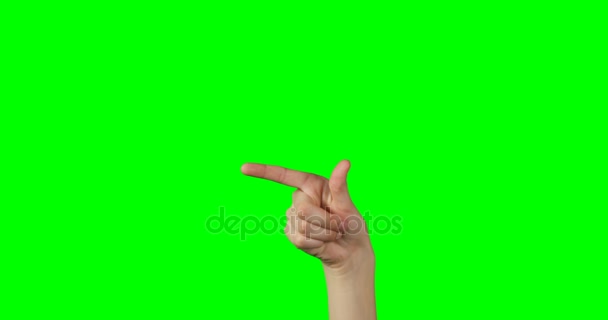 Person making hand gesture — Stock Video