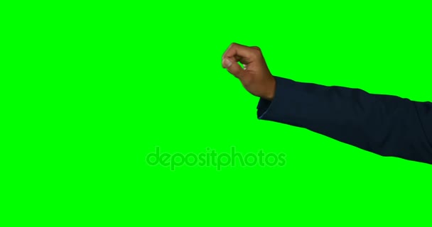 Hand of a person touching digital screen — Stock Video