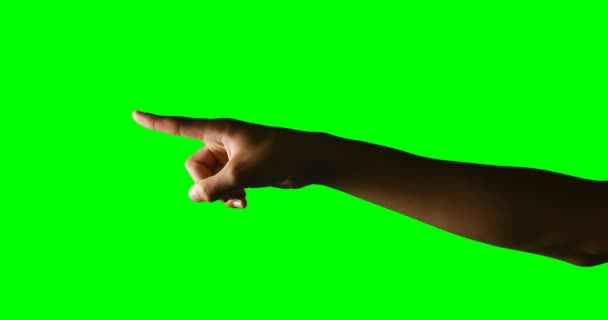 Person macht Handbewegung — Stockvideo