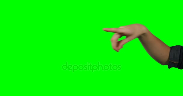 Person making hand gesture — Stock Video