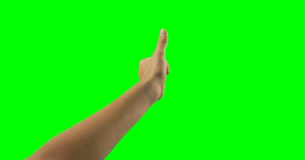 Person making hand gesture — Stock Video