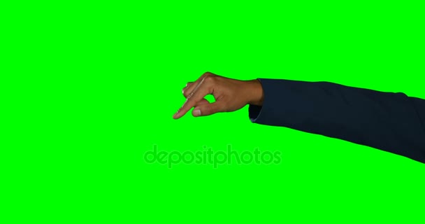 Mão de uma pessoa tocando na tela digital — Vídeo de Stock
