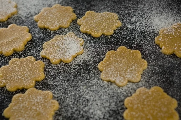 Biscoitos de gengibre com açúcar em pó — Fotografia de Stock