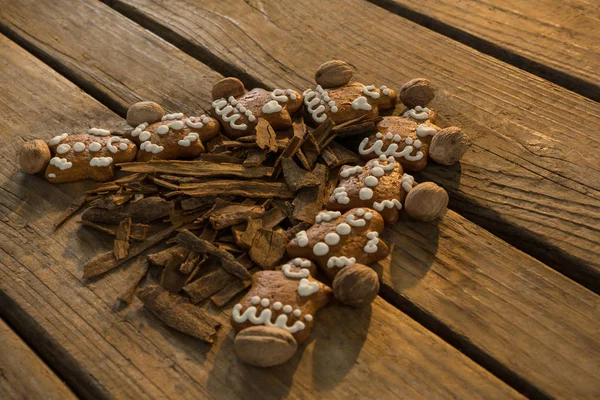 Albero di Natale fatto con biscotti di pan di zenzero — Foto Stock