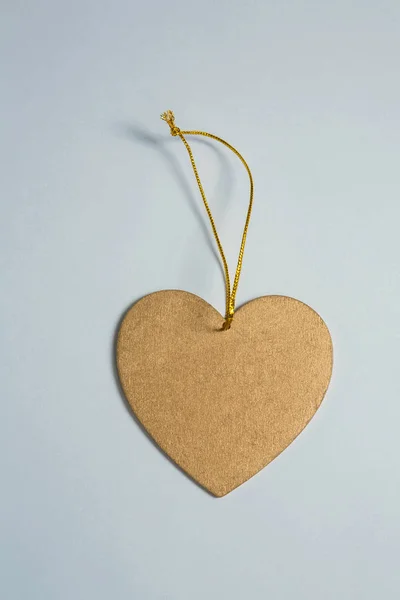 Decoração forma de coração com fio — Fotografia de Stock