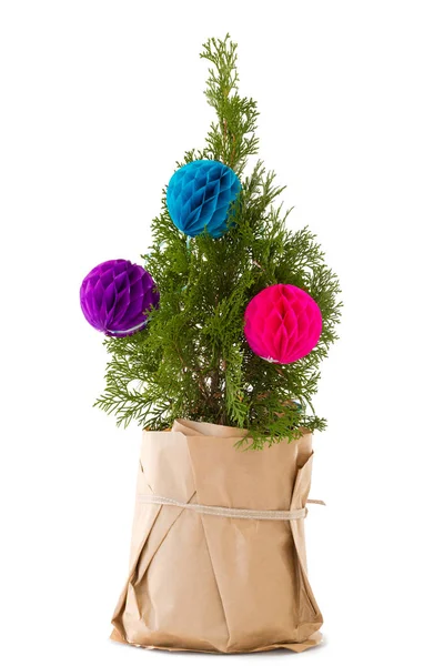 Weihnachtsbaum mit Dekoration — Stockfoto