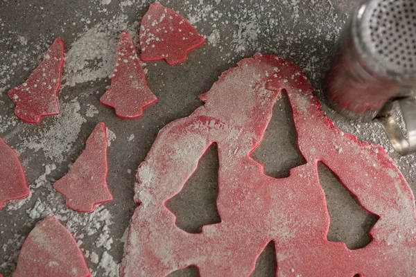 Plik cookie ciasta i mąki shaker sitko — Zdjęcie stockowe