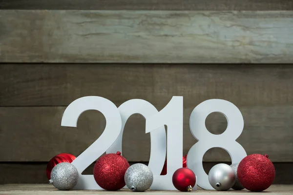 Nuevo año número 2018 — Foto de Stock