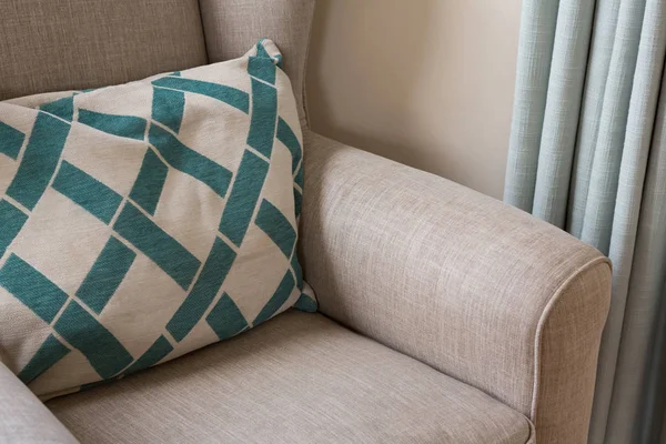 Cushion on sofa in living room — Stock Photo, Image