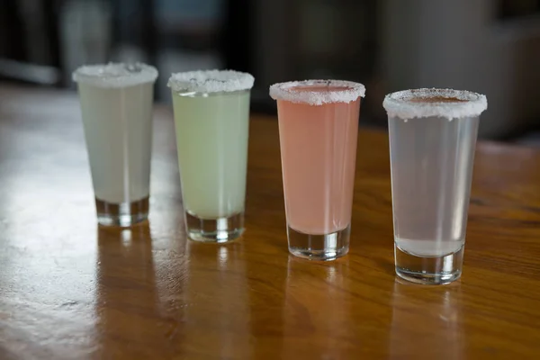 Közeli kép a tequila shot szemüveg — Stock Fotó