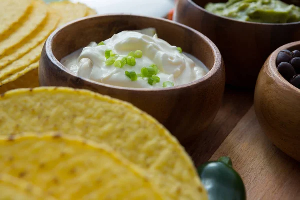 Varios ingredientes alimenticios mexicanos — Foto de Stock