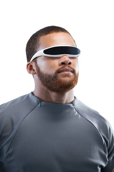 Ember használja a virtuális valóság szemüveg — Stock Fotó