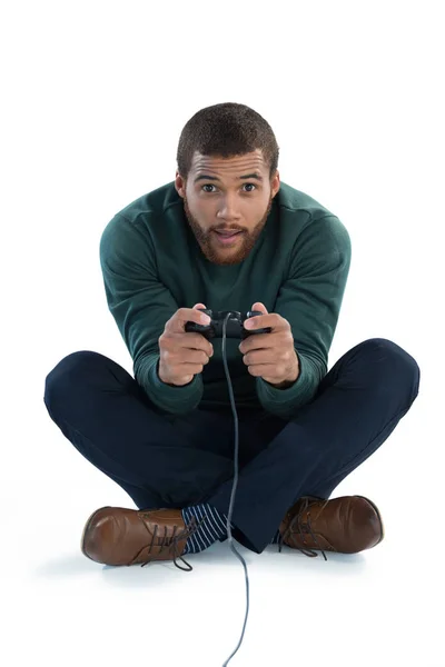 Hombre jugando videojuego — Foto de Stock