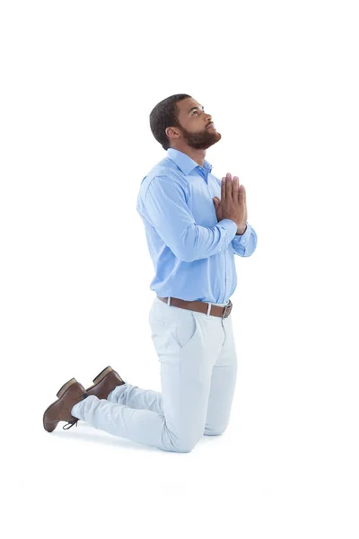 Mannelijke uitvoerend bidden — Stockfoto