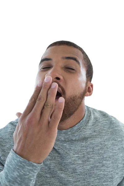 Male executive yawning — Stock Photo, Image