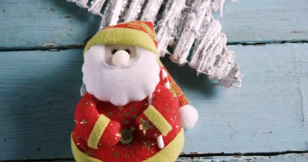 Hecho a mano Santa Claus — Vídeo de stock