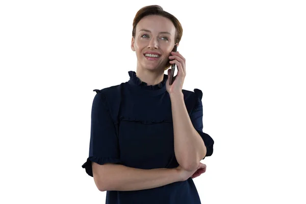 Mujer ejecutiva hablando por teléfono — Foto de Stock