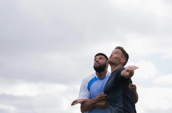 Voetbalspelers-voetbal — Stockfoto