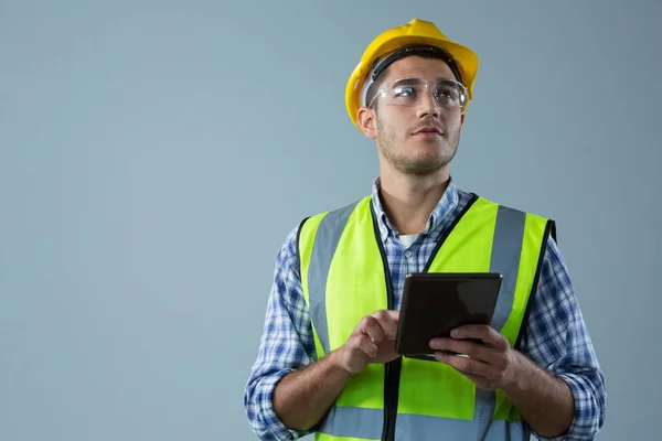 Male architect using digital tablet — Stock Photo, Image