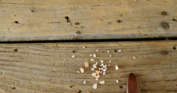 Гімалайська сіль з розмарином — стокове відео