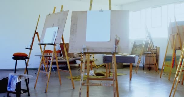 Canvas Empty Drawing Class — Stock Video