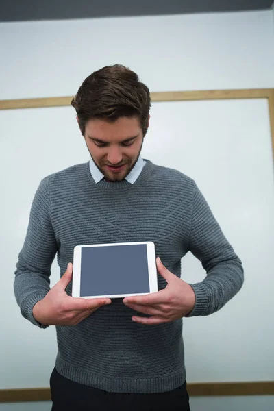 Végrehajtó gazdaságból, digitális tabletta — Stock Fotó