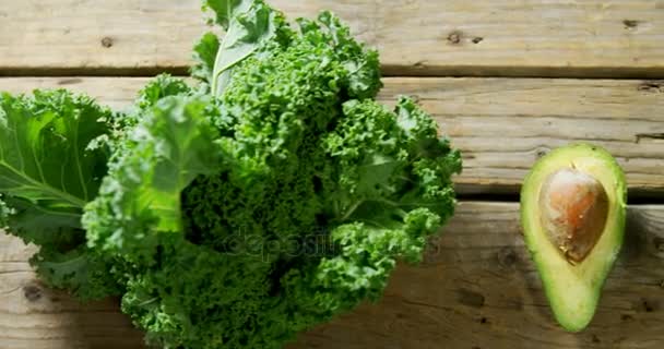 Vista Aérea Del Verde Con Verduras Hoja Aguacate — Vídeos de Stock