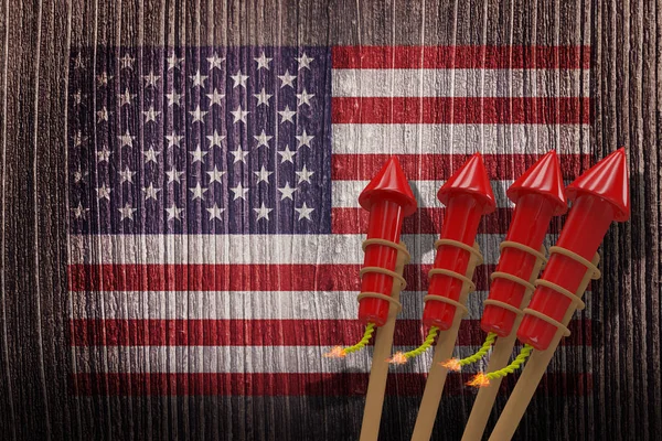 Us Nationalflagge Holzerne Vereinigte Staaten Von Amerika Stock Photo 131777652