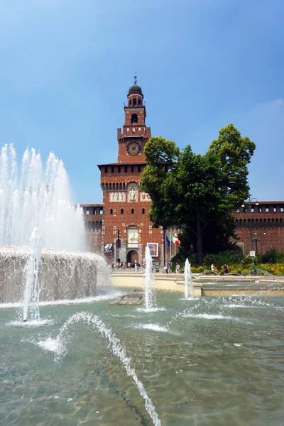 Sforza kastély, Milánó — Stock Fotó
