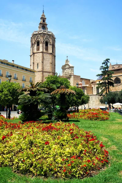 Kathedrale von Valencia Micalet — Stockfoto