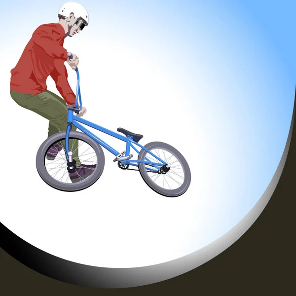 Vector BMX Biker — Stock Vector