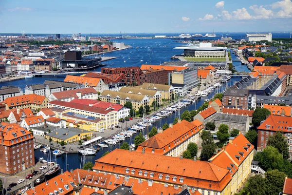 Panoramatický pohled na Kodaň — Stock fotografie
