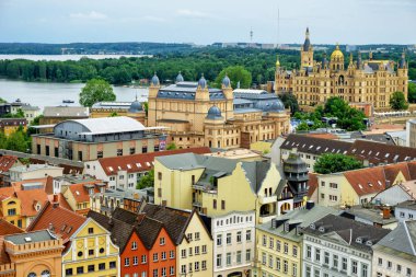 Schwerin 'in panoramik görünümü