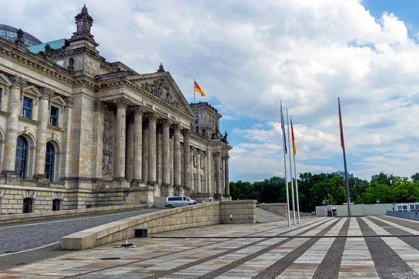 Vista do Reichstag em Berlim — Fotografia de Stock
