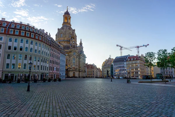 Drážďany Frauenkirche v němčině — Stock fotografie