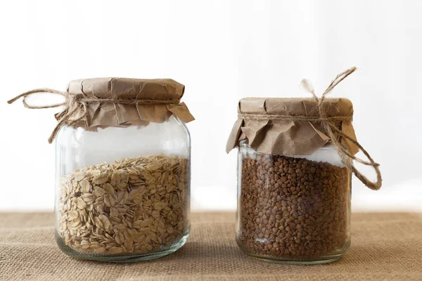 Glass jars for food, environmental packaging.