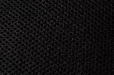 Sandalye ve çantaların döşemelerinde kullanılan siyah ağ kumaşı.