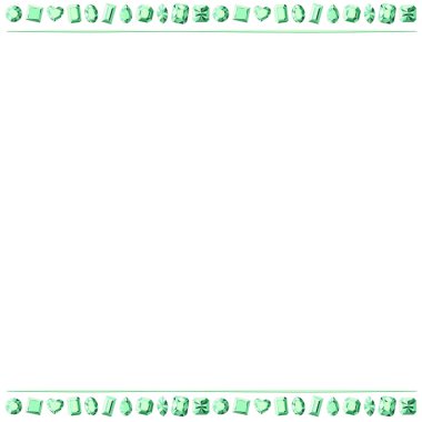 Değerli ve sahtekar taşlar çerçevesinde. Reklam Yahudi tarafından kullanım için uygun