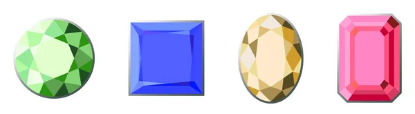 Diamante formas coleção —  Vetores de Stock