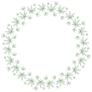 Esrar yuvarlak çerçevesinden bırakır. Ambalaj, reklam, afiş tasarımını kullanıma uygun