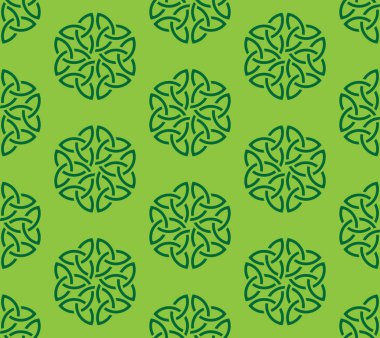 Yoncaları celtic knot ile Seamless Modeli