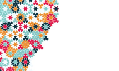 Modern soyut, her amaç için harika bir tasarım. Soyut model. Geometrik şekil arkaplanı. Moda illüstrasyonu. Renkli geometrik desen. Modern şablon tasarımı. Yaz vektörü illüstrasyonu.