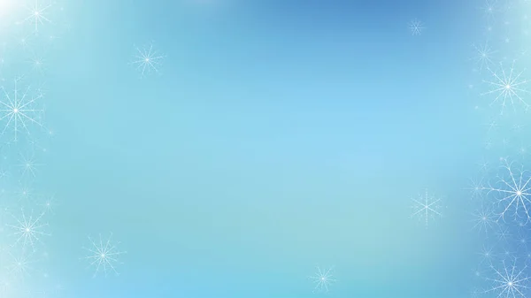 Winter besneeuwde achtergrond. Concept ontwerp. Blauwe achtergrond. Kerst sneeuwvlok patroon. Winterseizoen. Kerstkaart. Magisch concept. Vrolijk kerstfeest. Sneeuwvlok vector. Ontwerp van ansichtkaarten. — Stockvector