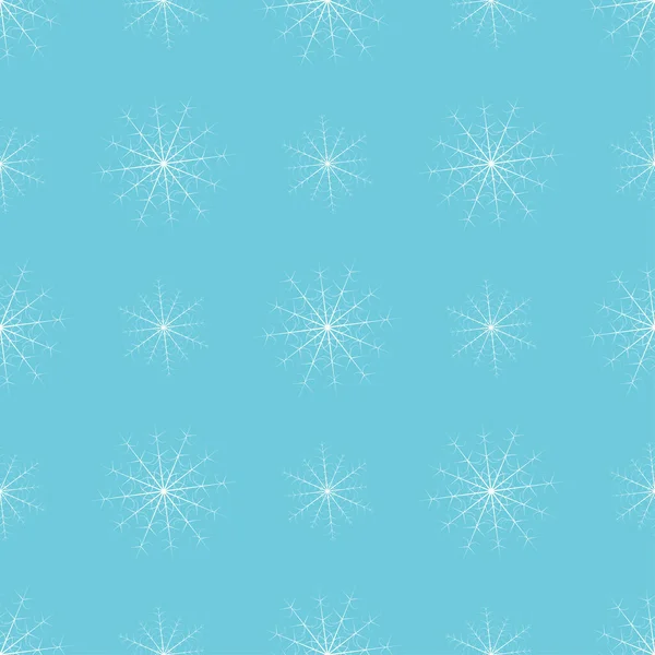 Nahtlose weihnachtliche Schneeflockenmuster. trendige Vektor-Tapete. Weihnachtliche Kulisse. moderne abstrakte Muster mit Schneeflocken für die Druckgestaltung. Hintergrund ist saisonaler Natur. moderne Vektorillustration. — Stockvektor