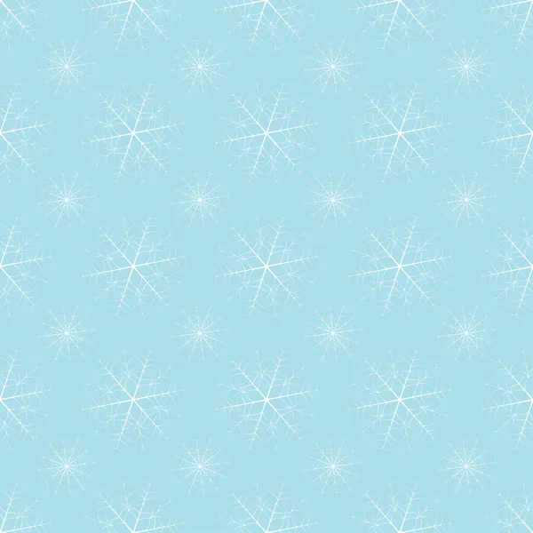 Nahtlose weihnachtliche Schneeflockenmuster. trendige Vektor-Tapete. Weihnachtliche Kulisse. moderne abstrakte Muster mit Schneeflocken für die Druckgestaltung. Hintergrund ist saisonaler Natur. moderne Vektorillustration. — Stockvektor