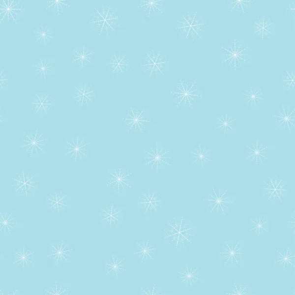 Nahtlose weihnachtliche Schneeflockenmuster. trendige Vektor-Tapete. Weihnachtliche Kulisse. moderne abstrakte Muster mit Schneeflocken für die Druckgestaltung. Hintergrund ist saisonaler Natur. moderne Vektorillustration. — Stockvektor